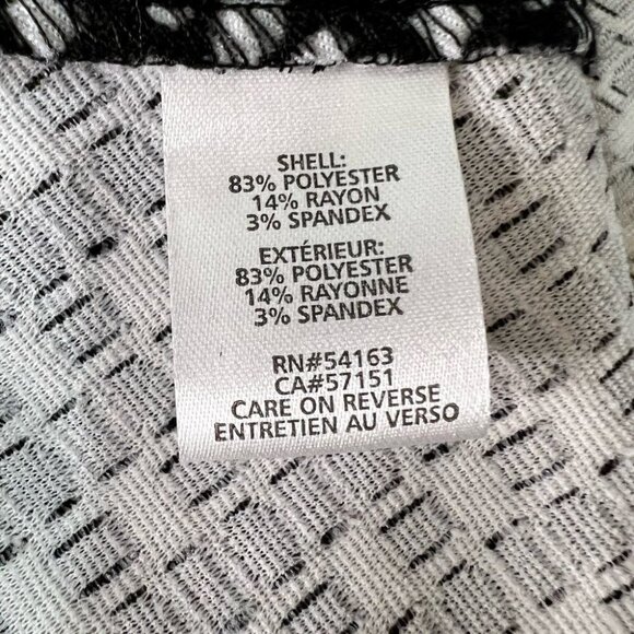 Calvin Klein Black & White MIDI Dress Size 12 - Picture 6 of 6